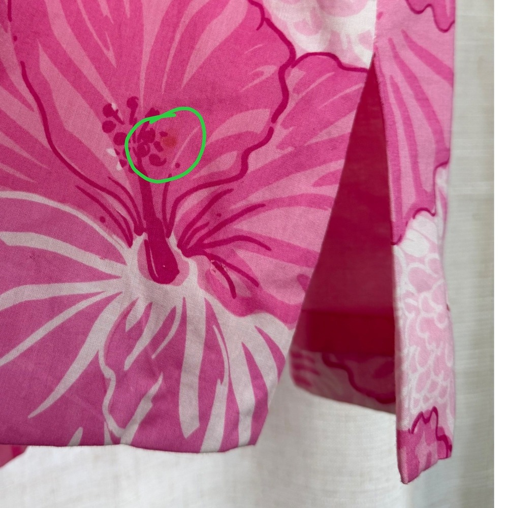Lilly Pulitzer Pink Floral Midi Dress - 100% Cotton - Picture 10 of 11